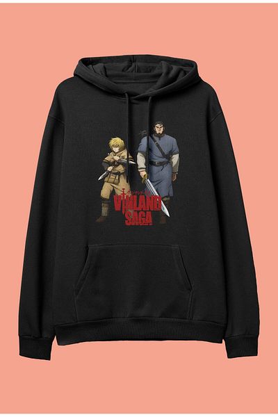 FULL TOLERANCE Oversize Vinland Saga Thorfinn And Thors Snorresson Special Design Anime Hooded Sweatshirt Hoodie