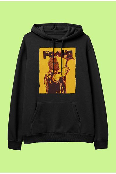 FULL TOLERANCE Hanorac cu glugă cu glugă, cu design special Dorohedoro Shin Hammer, supradimensionat