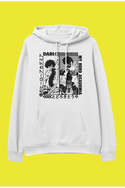 FULL TOLERANCE Hanorac cu glugă oversize My Hero Academia Dabi V25 cu design special Anime