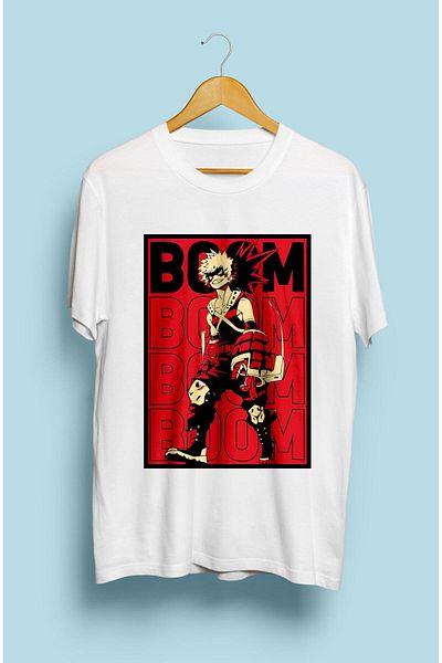 FULL TOLERANCE Tricou cu design special imprimat cu personaje anime My Hero Academia Katsuki Bakugo