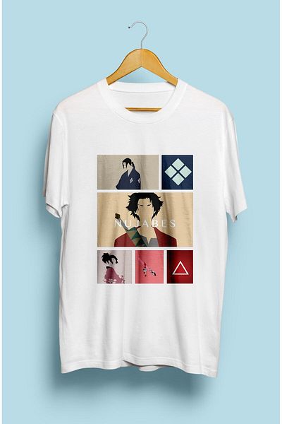 FULL TOLERANCE Tricou Anime Samurai Champloo Mugen Jin și Fuu cu design special