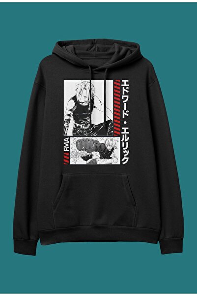 FULL TOLERANCE Hanorac cu glugă oversize Full Metal Alchemist Edward Elric cu...