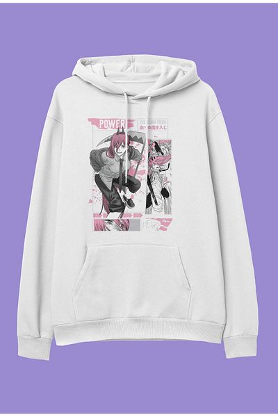 FULL TOLERANCE Hanorac cu glugă oversize Chainsaw Man Power Anime