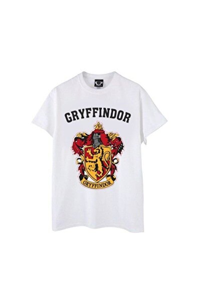 FULL TOLERANCE Harry Potter Gryffindor Tişört Beyaz Unisex