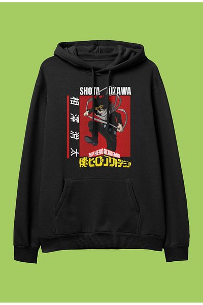 FULL TOLERANCE Oversize My Hero Academia Shota Aizawa Anime Character Printed Hooded Sweatshirt Hoodie