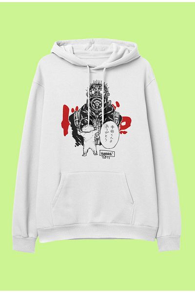 FULL TOLERANCE Hanorac cu glugă cu glugă, cu design special Dorohedoro Kaiman, supradimensionat