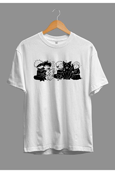 FULL TOLERANCE Tricou supradimensionat Jujutsu Kaisen Cute Dog And Characters...