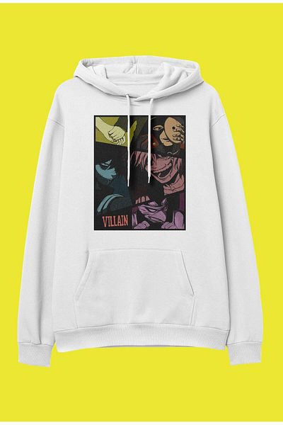 FULL TOLERANCE Hanorac cu glugă oversize My Hero Academia Villains Design special Anime