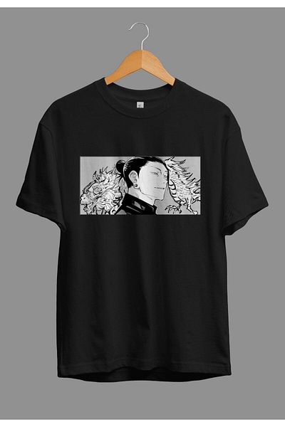 FULL TOLERANCE Tricou oversize Jujutsu Kaisen Suguru Geto cu design imprimat cu personaje anime