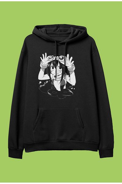 FULL TOLERANCE Суитшърт с качулка Oversize My Hero Academia Tsuyu Asui Anime