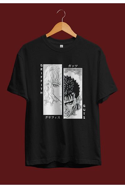 FULL TOLERANCE Υπερμεγέθη μπλουζάκι Anime Berserk Griffith And Guts Special Design