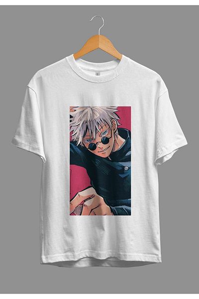 FULL TOLERANCE Oversize Jujutsu Kaisen Satoru Gojo (sensei) Anime Character Printed Design T-Shirt