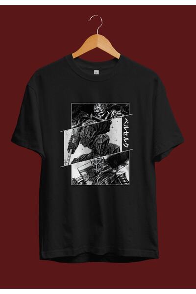 FULL TOLERANCE Υπερμεγέθη μπλουζάκι Anime Berserk Dark Armor Guts And Deathkn...