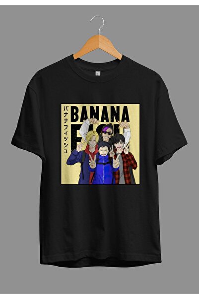 FULL TOLERANCE Tricou oversize Banana Fish Characters Anime Printed Design Sp...
