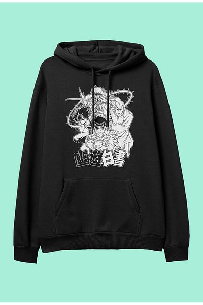 FULL TOLERANCE Hanorac cu glugă cu glugă Yu Yu Hakusho V2 Personaje cu design special