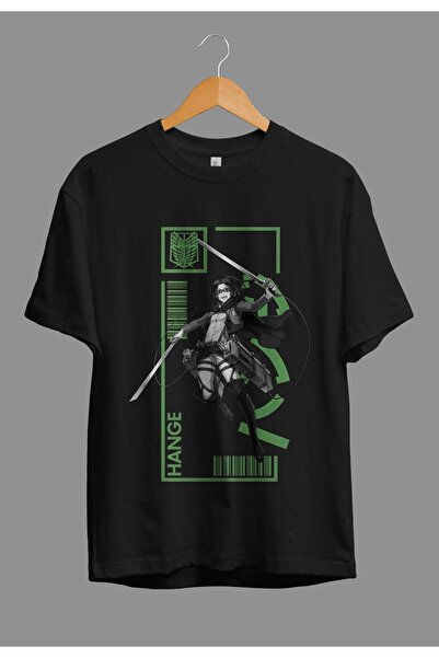 FULL TOLERANCE Tricou oversize Attack On Titan Hange Zoe Anime Character Prin...