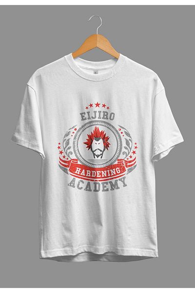 FULL TOLERANCE Oversize My Hero Academia Eijiro Kirishima (red Riot) anime Χαρακτήρας με τυπωμένο προσαρμοσμένο σχέδιο μπλουζάκι