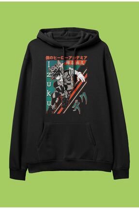 FULL TOLERANCE Oversize My Hero Academia Izuku Midoriya Anime Karakter Bask l Kapu onlu Sweatshirt Hoodie Fiyat Yorumlar Trendyol