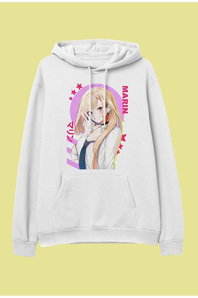 FULL TOLERANCE Oversize My Dress Up Darling Marin Kitagawa Ειδικού σχεδιασμού Anime με κουκούλα φούτερ με κουκούλα