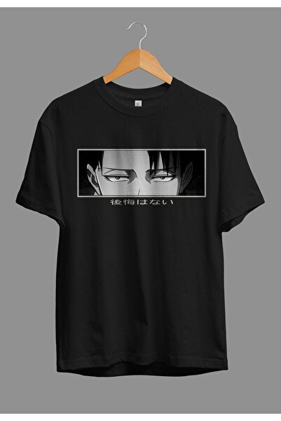 FULL TOLERANCE Oversize Attack On Titan Levi Ackerman Anime Karakter Baskılı Tasarım Tişört