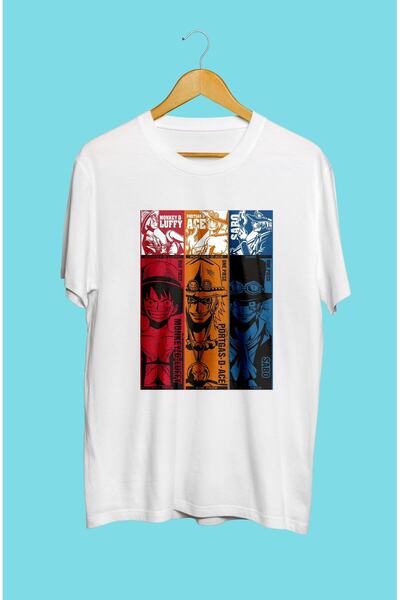 FULL TOLERANCE Μπλουζάκι One Piece Luffy Ace Sabo Anime με τυπωμένο χαρακτήρα...