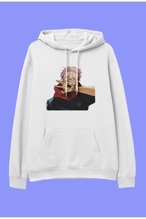 FULL TOLERANCE Oversize Jujutsu Kaisen Sukuna Ryomen Anime Karakter Bask l Tasar m Kapu onlu Sweatshirt Hoodie Fiyat Yorumlar Trendyol