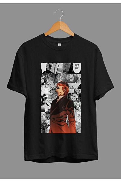 FULL TOLERANCE Oversize Death Note Kira (ελαφρύ Yagami) Μπλουζάκι με τυπωμένο...