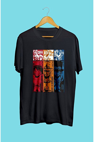 FULL TOLERANCE Μπλουζάκι One Piece Luffy Ace Sabo Anime με τυπωμένο χαρακτήρα...