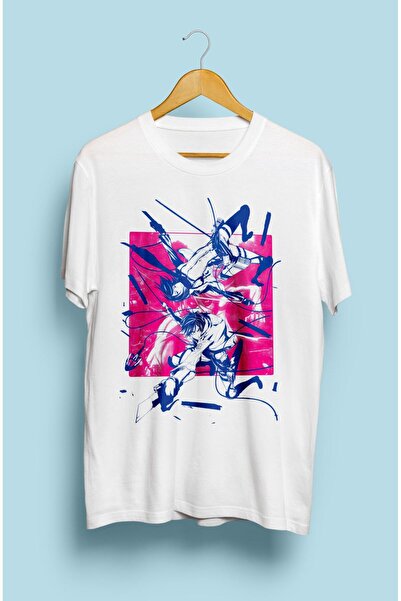 FULL TOLERANCE Tricou imprimat cu personaje anime Eren Yeager și Mikasa Acker...