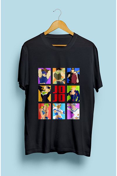 FULL TOLERANCE Tricou cu imprimeu anime al personajelor Jojo&#39;s Bizarre Adventure