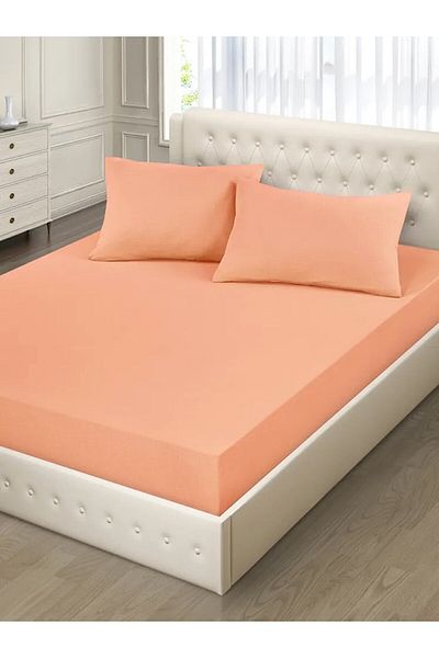 MERTİM Double Elastic Fabric Sheet + 2 Pillowcases