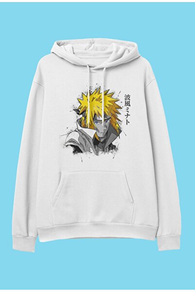 FULL TOLERANCE Minato Anime Karakter Baskılı Özel Tasarım Kapüşonlu Sweatshirt Hoodie