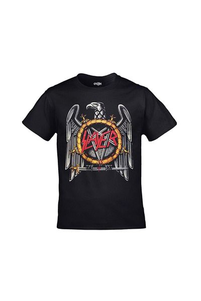 FULL TOLERANCE Μπλουζάκι Unisex Black Slayer Eagle εμπρός και πίσω με στάμπα