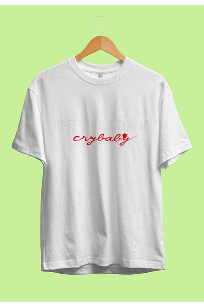 FULL TOLERANCE Oversize Devilman Crybaby (γράμματα) Μπλουζάκι Anime Ειδικού Σχεδιασμού