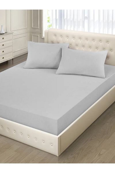 MERTİM Double Elastic Fabric Sheet + 2 Pillowcases