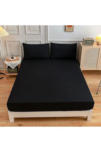MERTİM Double Elastic Fabric Sheet + 2 Pillowcases
