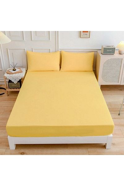 MERTİM Double Elastic Fabric Sheet + 2 Pillowcases