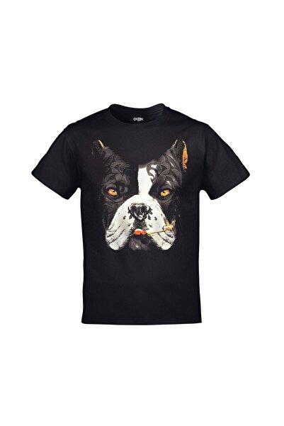 FULL TOLERANCE Μαύρο μπλουζάκι Unisex με στάμπα μπουλντόγκ