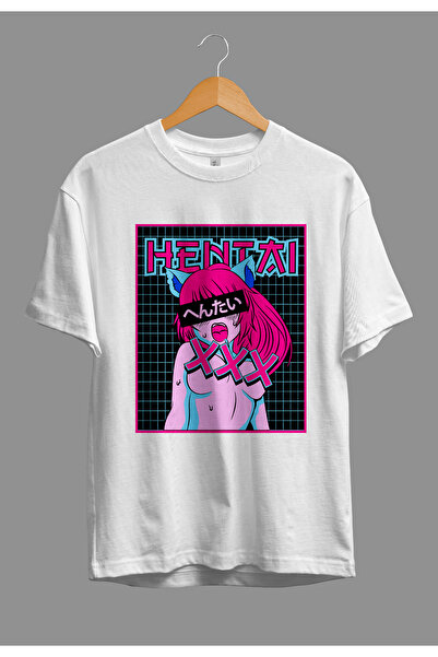 FULL TOLERANCE Oversize Hentai anime tasarım baskılı tişört