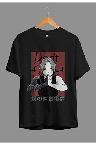 FULL TOLERANCE Tricou oversize Full Metal Alchemist Edward Elric (mânecă meta...