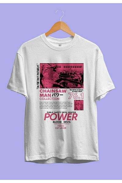 FULL TOLERANCE Μπλουζάκι Anime Oversize Chainsaw Man Power Special Design