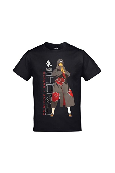 FULL TOLERANCE Tricou negru unisex cu imprimeu Primitive X Naruto Itachi