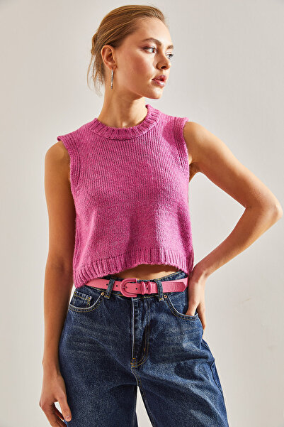 Bianco Lucci Γυναικείο πουλόβερ Crop