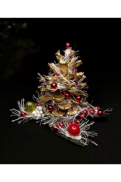 Anatolian Decor Table Decoration, Table Decoration, Pinewood Ornaments, Christmas Gift, Cone