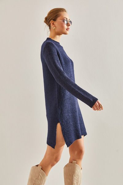 Bianco Lucci Women's Turtleneck Knitwear Dress