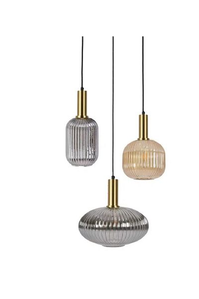 demet habek mylights Mylights Modern Pendant Lamp Chandelier Honey and Smoked Glass Rustic Vintage Living Room Chandelier Desktop Hotel Lighting