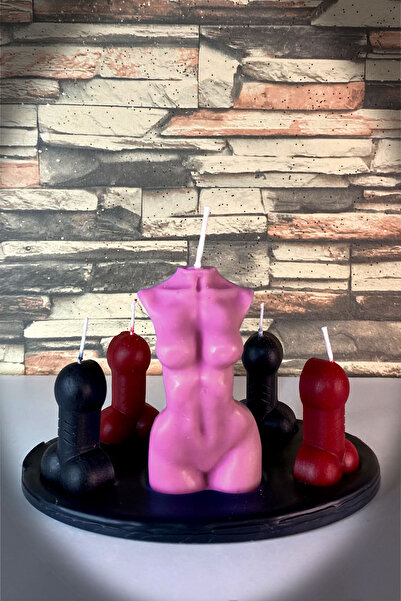 FANTASTİK SANAT ATÖLYESİ Venüs Kadın Yörünge 6'lı Mum Seti - Soya Wax - Çilek...