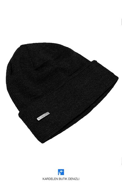 Kardelen Butik Denizli Autumn Winter Soft Beret For Women And Men (Thin Black)
