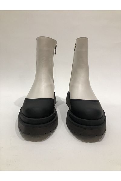 STEP MORE CIZME PIELE VERABILĂ CU ELASTIC ȘI FERMOAR