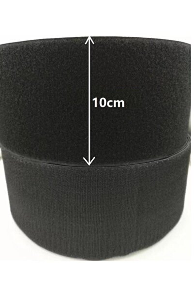 Akıncı Askeri Malzeme 10 Cm Cırt Bant Siyah Dişili Erkekli Gelir 1Metre
